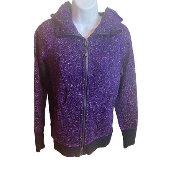 Lululemon Jackets & Blazers - Lululemon puple space dye hooded jacket size 6